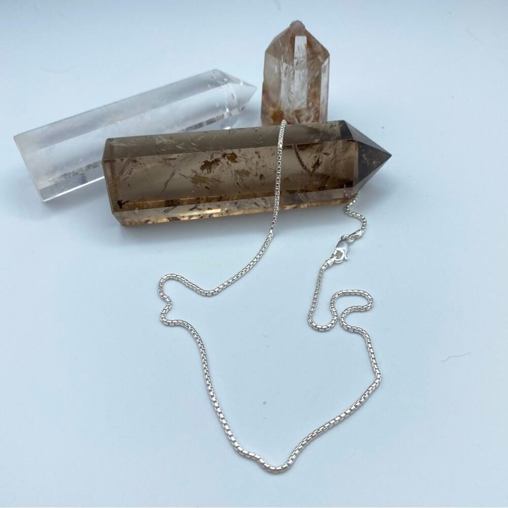 Sterling  Silver Round Box Chain 16”